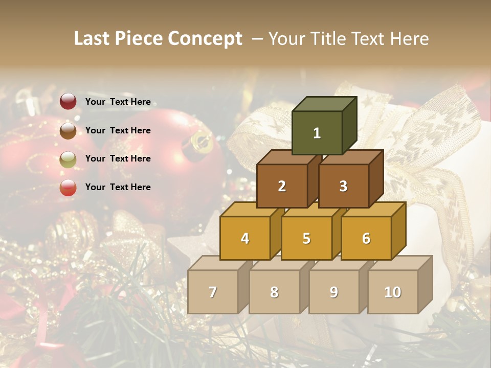 Beads Decorative Spangle PowerPoint Template