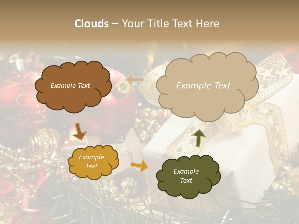 Beads Decorative Spangle PowerPoint Template