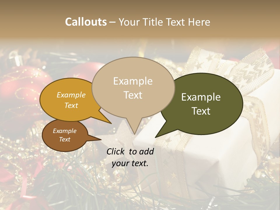 Beads Decorative Spangle PowerPoint Template