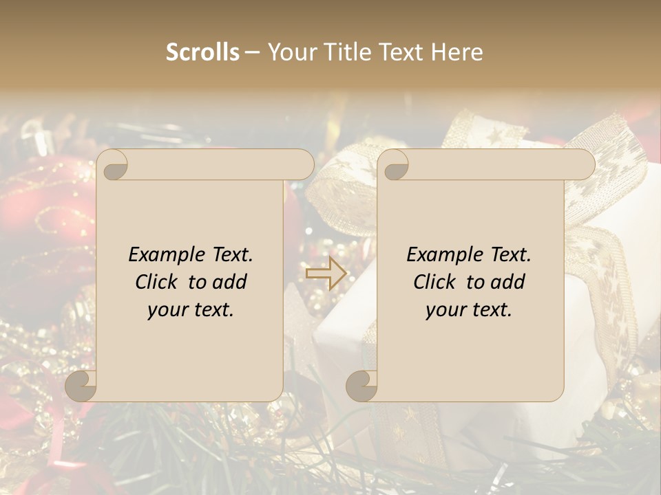 Beads Decorative Spangle PowerPoint Template