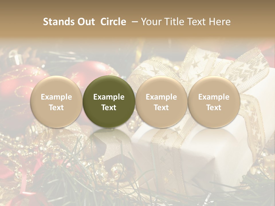 Beads Decorative Spangle PowerPoint Template