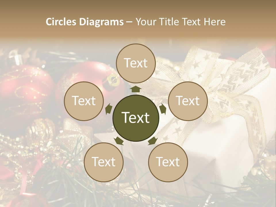 Beads Decorative Spangle PowerPoint Template