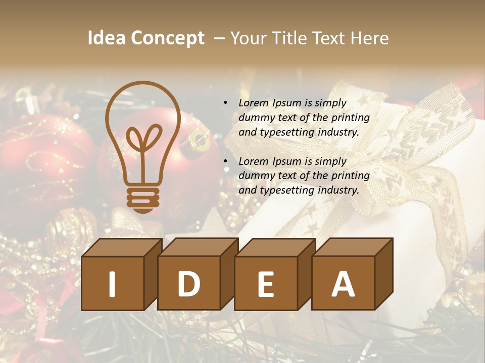 Beads Decorative Spangle PowerPoint Template