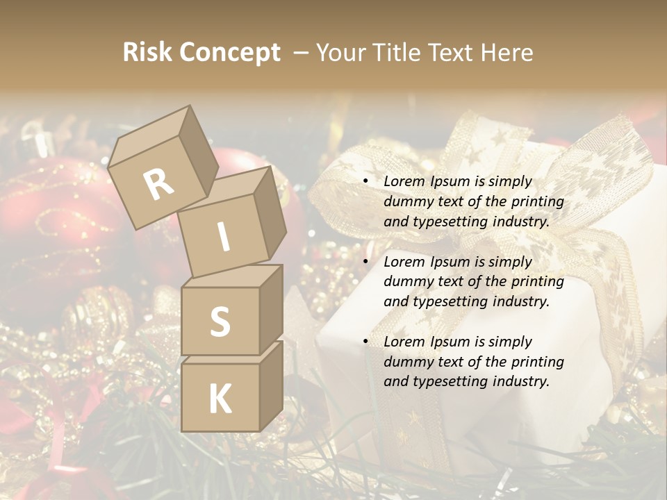 Beads Decorative Spangle PowerPoint Template