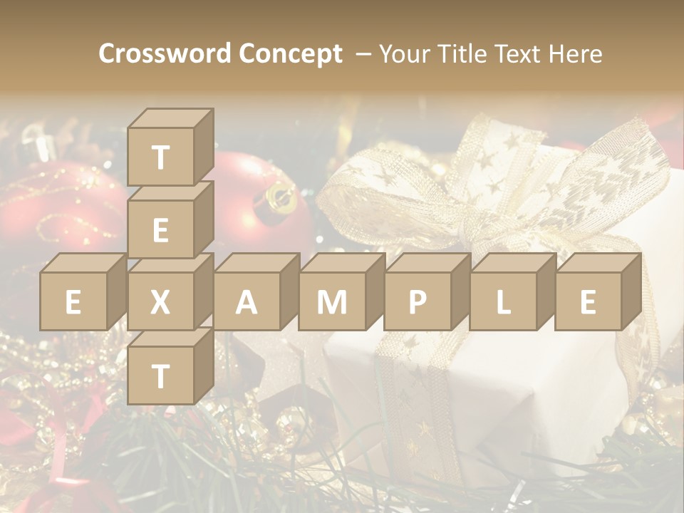 Beads Decorative Spangle PowerPoint Template