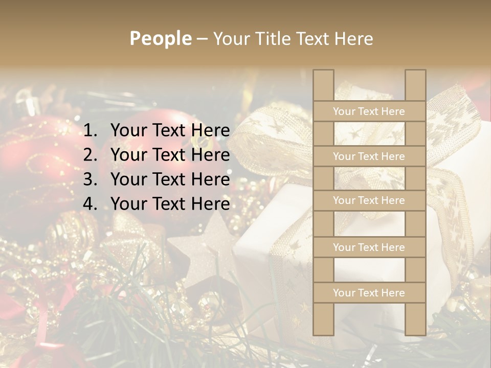 Beads Decorative Spangle PowerPoint Template