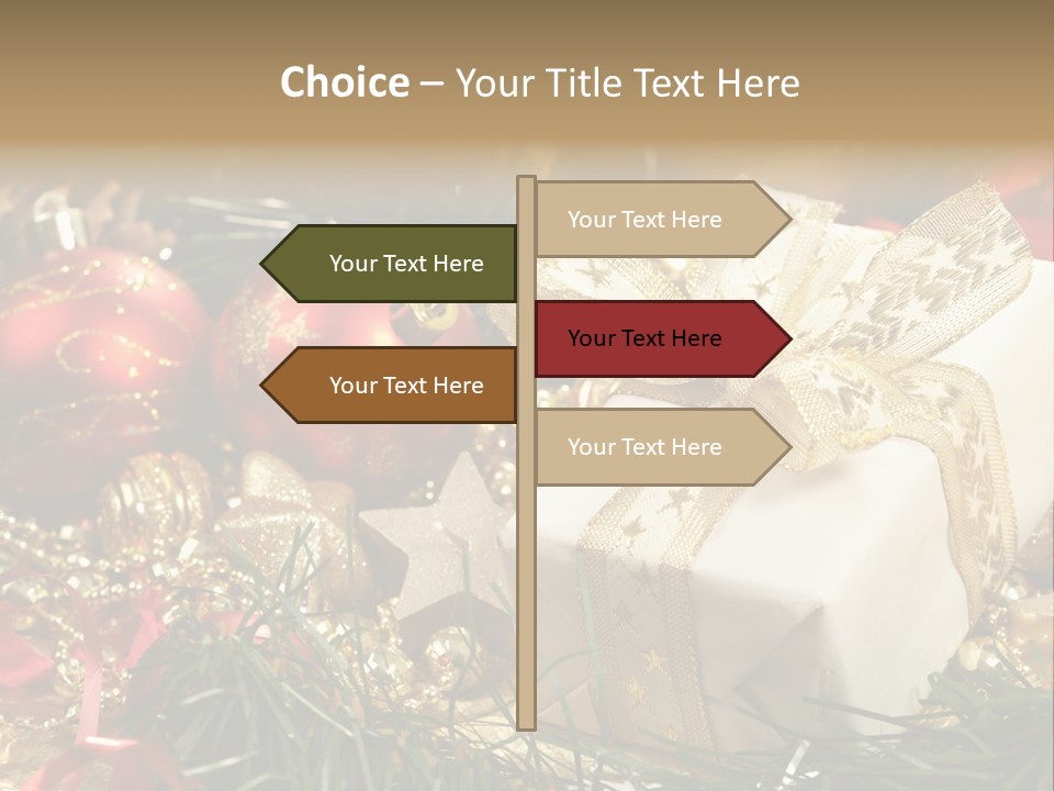 Beads Decorative Spangle PowerPoint Template