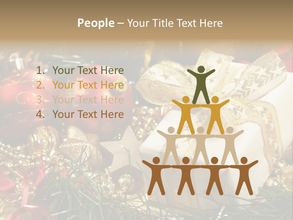 Beads Decorative Spangle PowerPoint Template