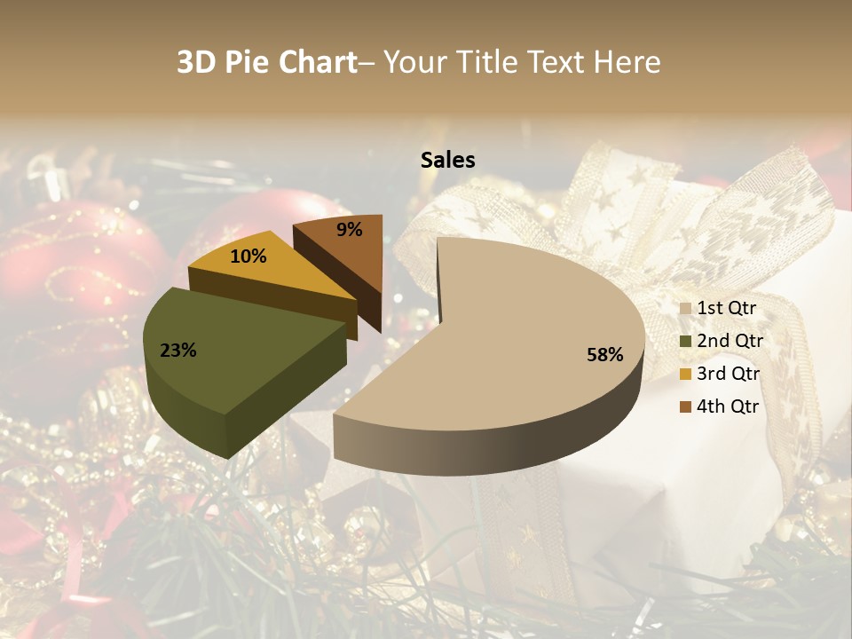 Beads Decorative Spangle PowerPoint Template