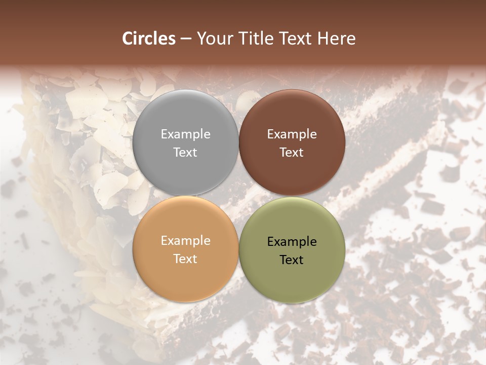 Chocolate Cake With Almonds PowerPoint Template