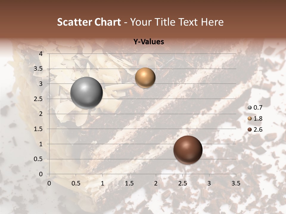 Chocolate Cake With Almonds PowerPoint Template