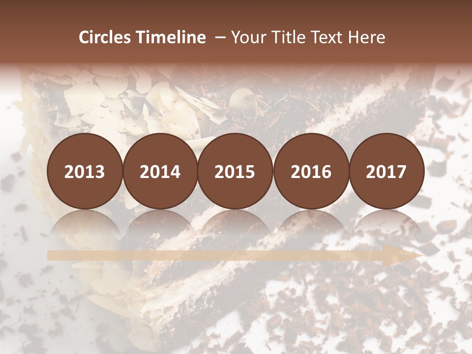 Chocolate Cake With Almonds PowerPoint Template