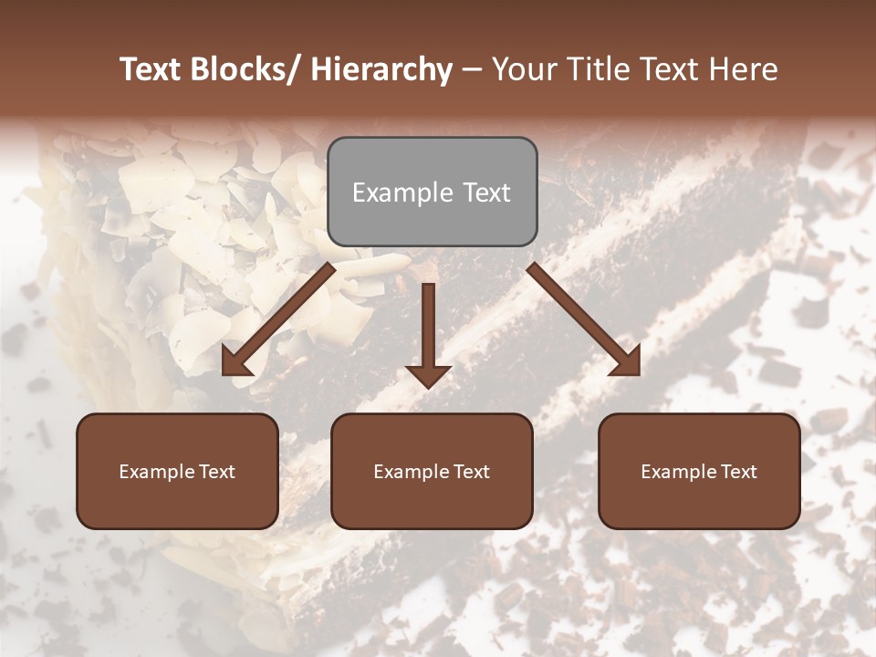 Chocolate Cake With Almonds PowerPoint Template