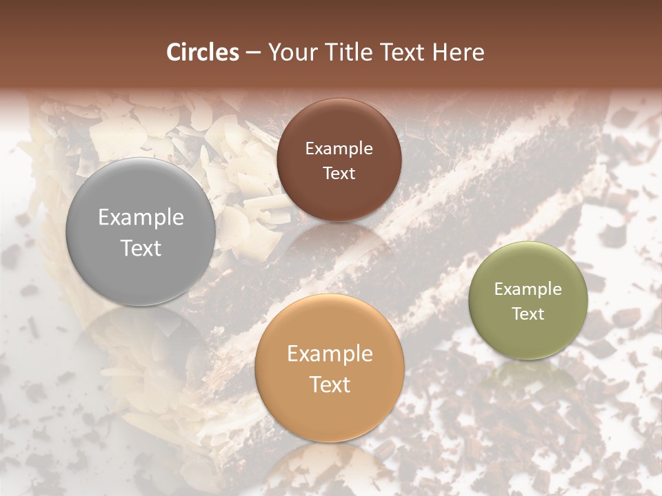 Chocolate Cake With Almonds PowerPoint Template