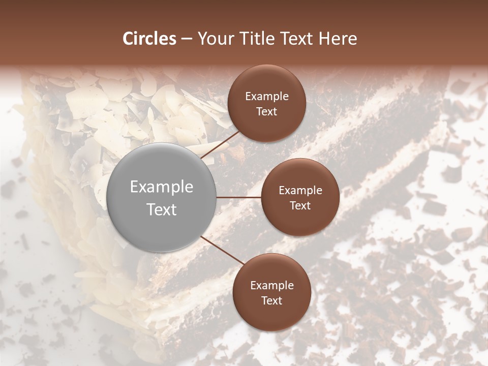 Chocolate Cake With Almonds PowerPoint Template