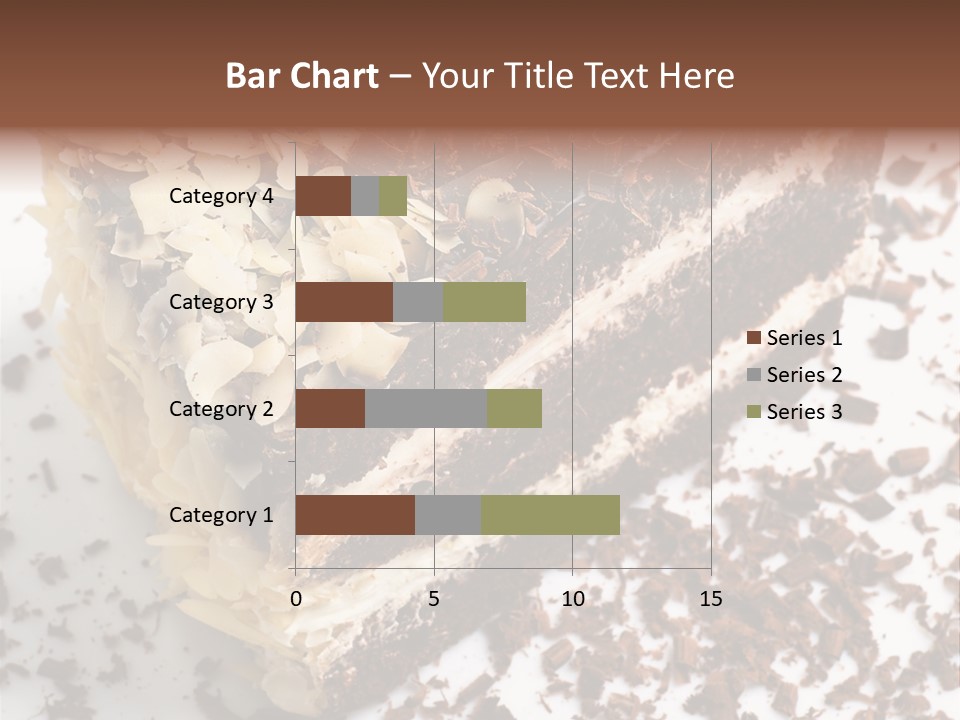 Chocolate Cake With Almonds PowerPoint Template