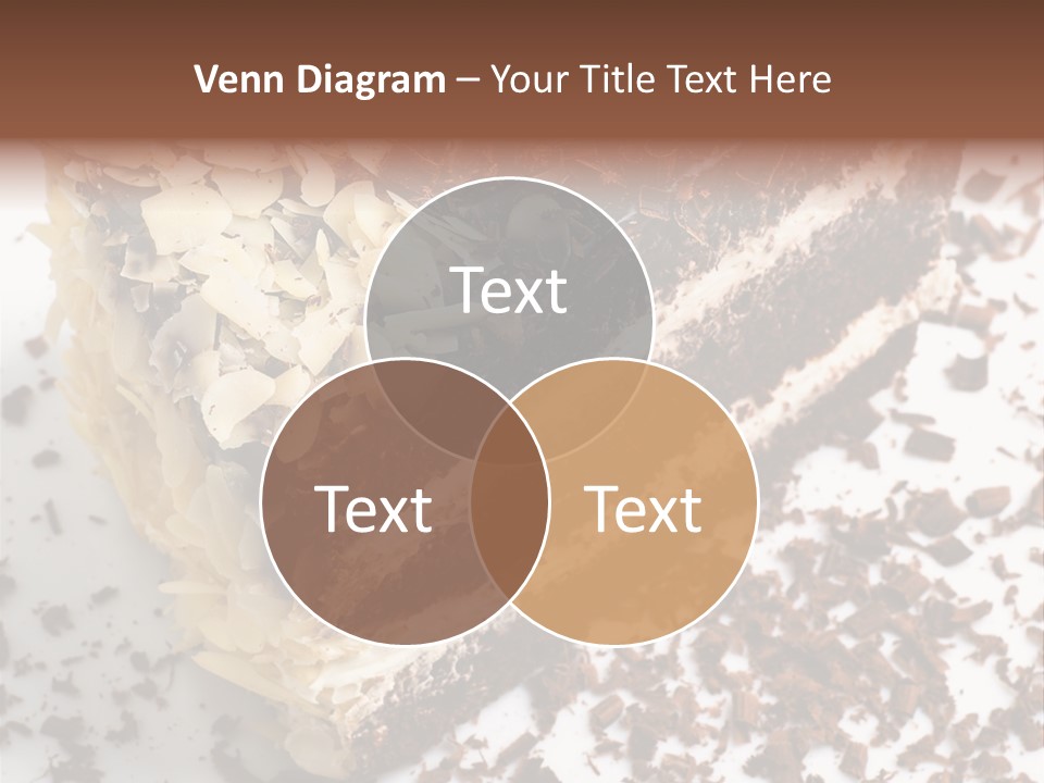 Chocolate Cake With Almonds PowerPoint Template