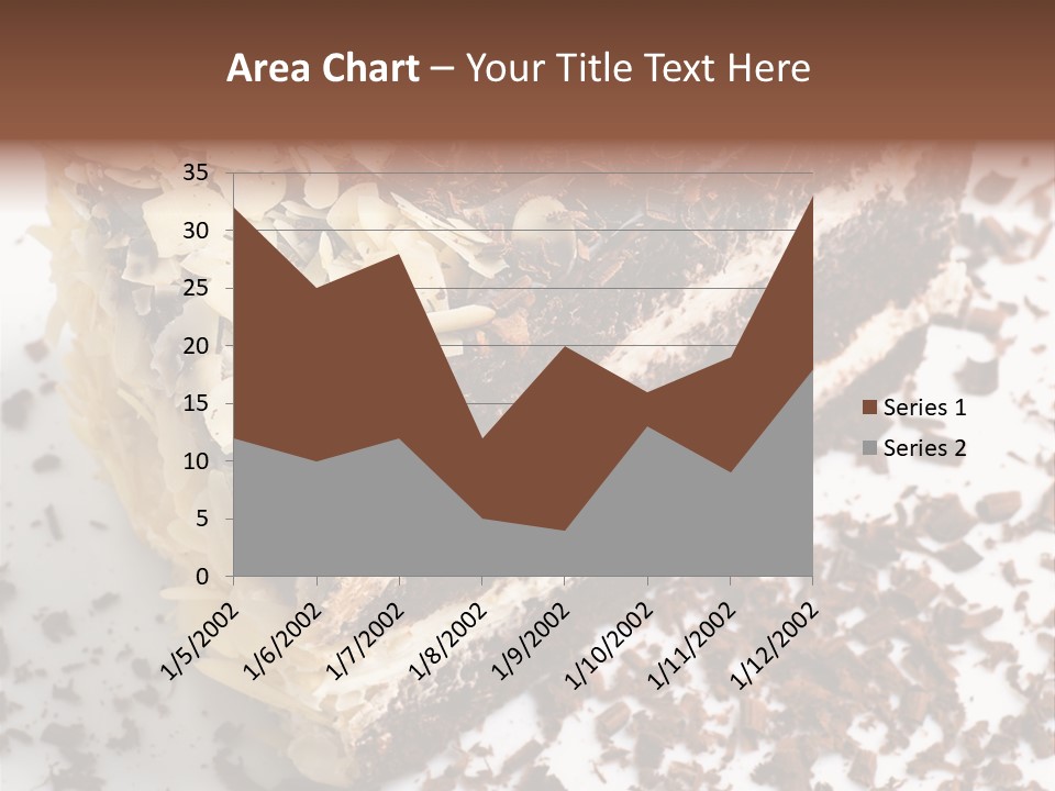 Chocolate Cake With Almonds PowerPoint Template