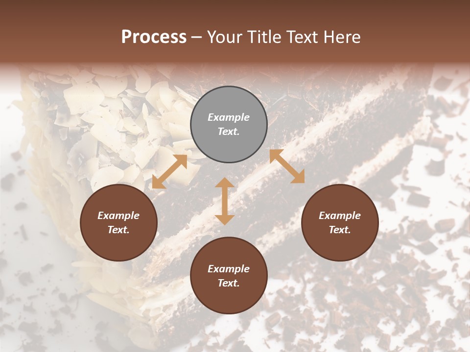 Chocolate Cake With Almonds PowerPoint Template