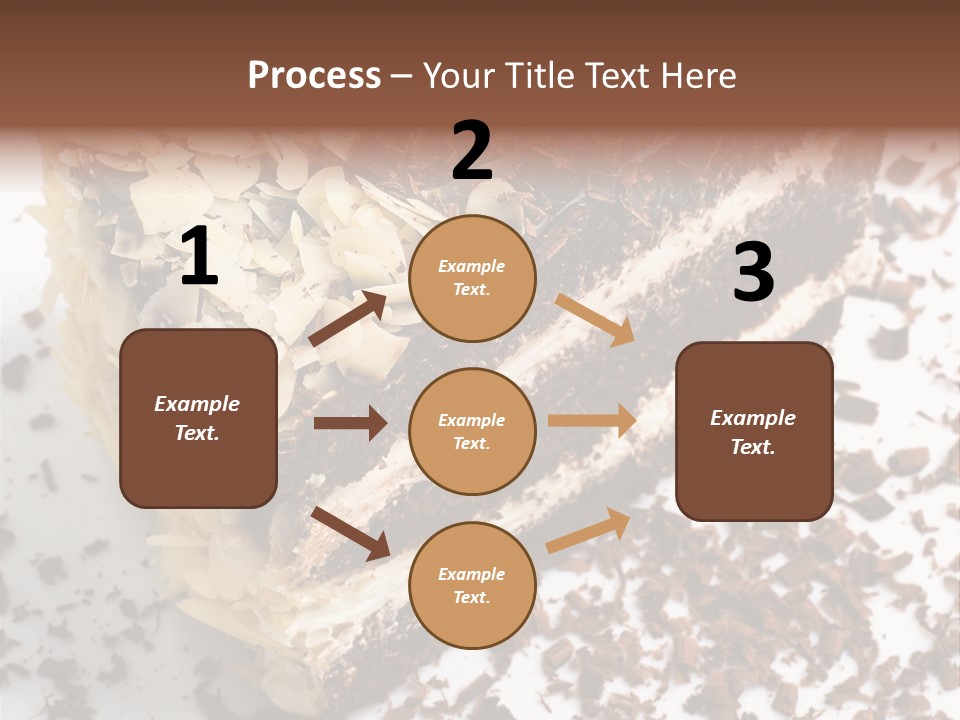 Chocolate Cake With Almonds PowerPoint Template