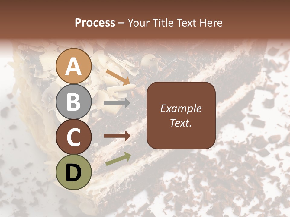 Chocolate Cake With Almonds PowerPoint Template