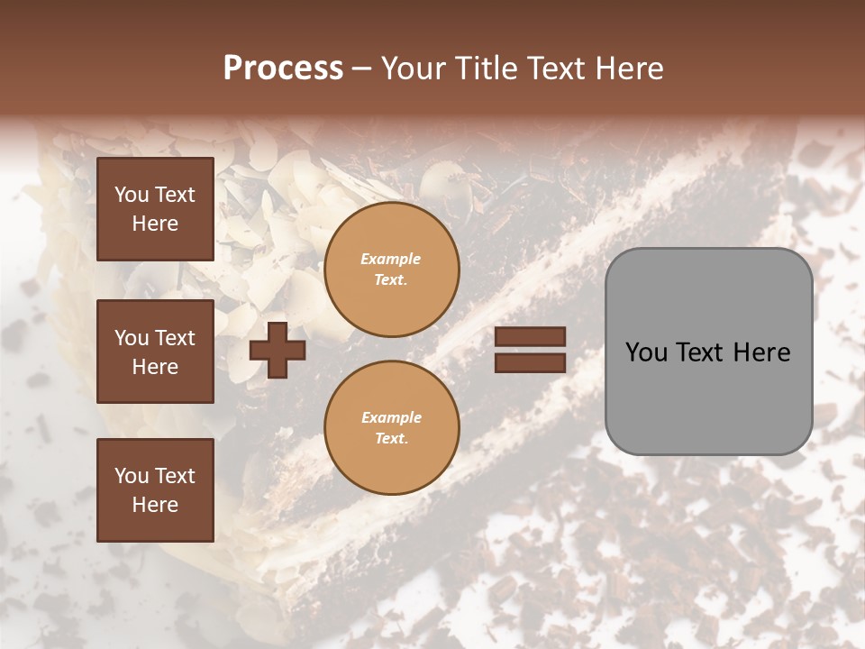 Chocolate Cake With Almonds PowerPoint Template