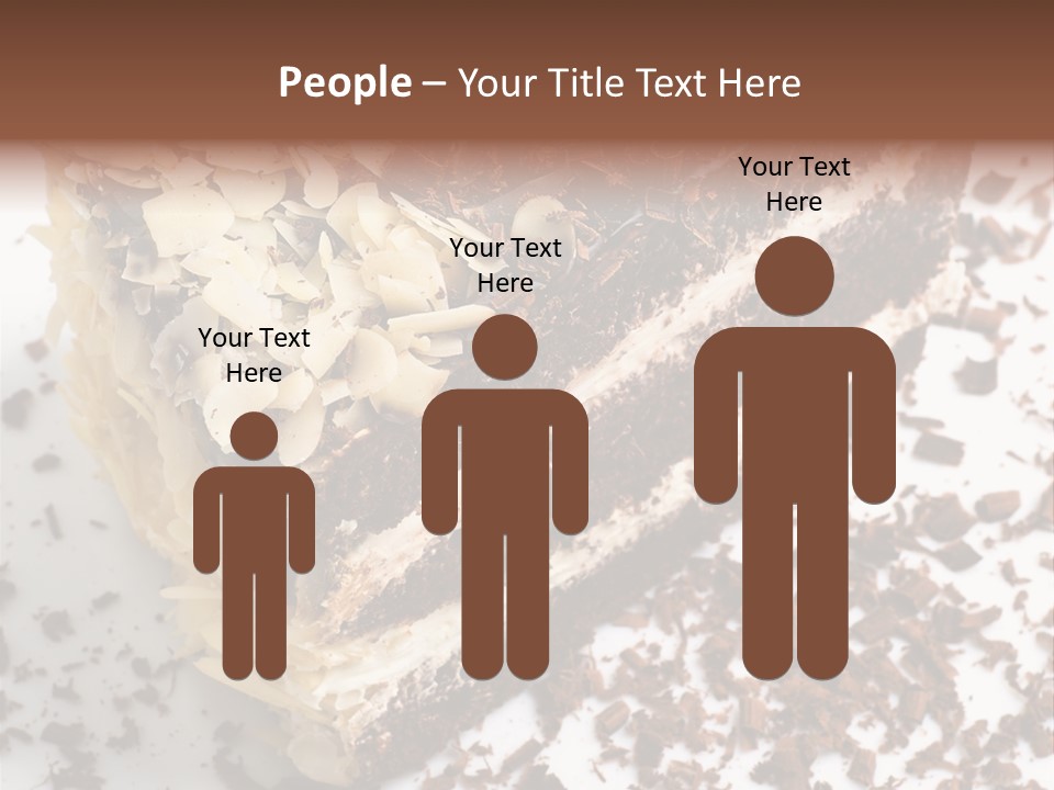 Chocolate Cake With Almonds PowerPoint Template