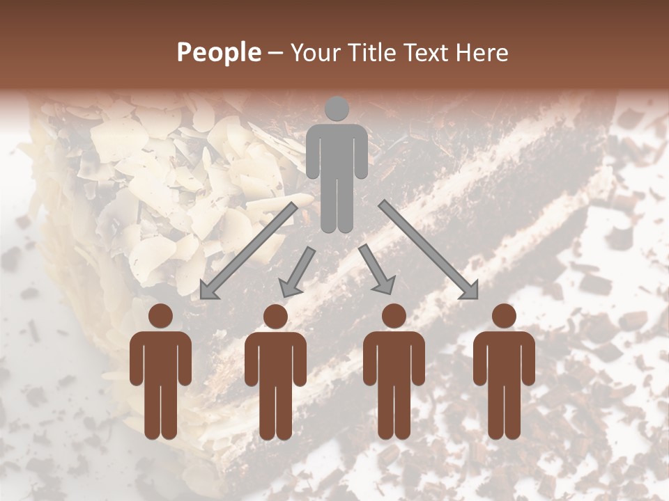 Chocolate Cake With Almonds PowerPoint Template