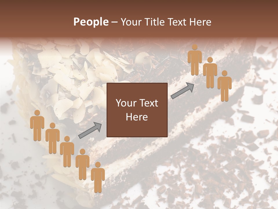 Chocolate Cake With Almonds PowerPoint Template