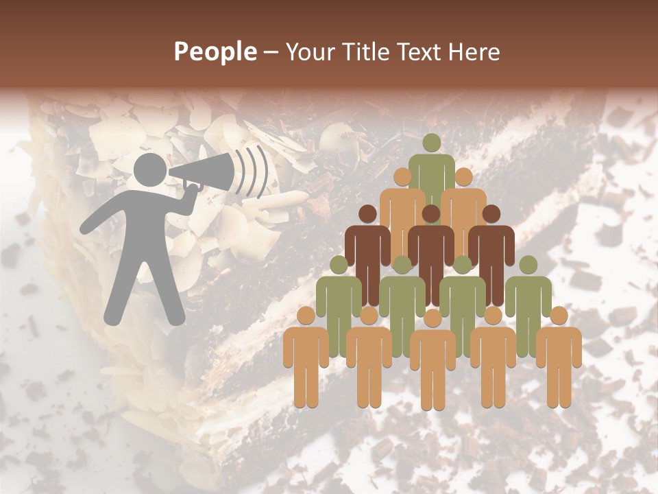 Chocolate Cake With Almonds PowerPoint Template