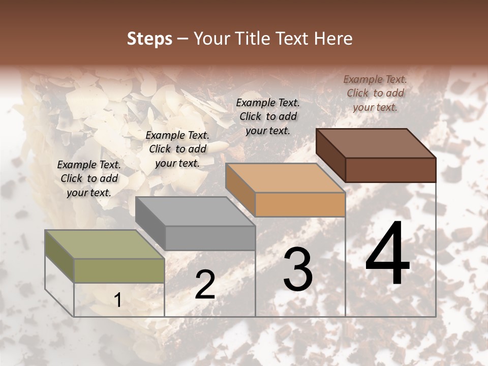 Chocolate Cake With Almonds PowerPoint Template