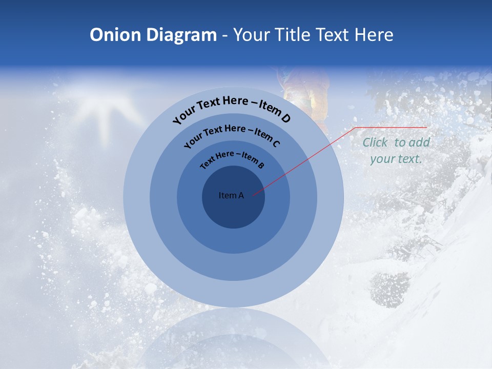 Snowboarder Jumping PowerPoint Template