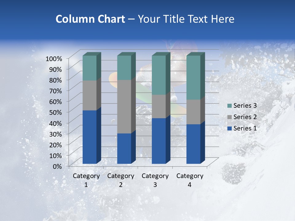 Snowboarder Jumping PowerPoint Template