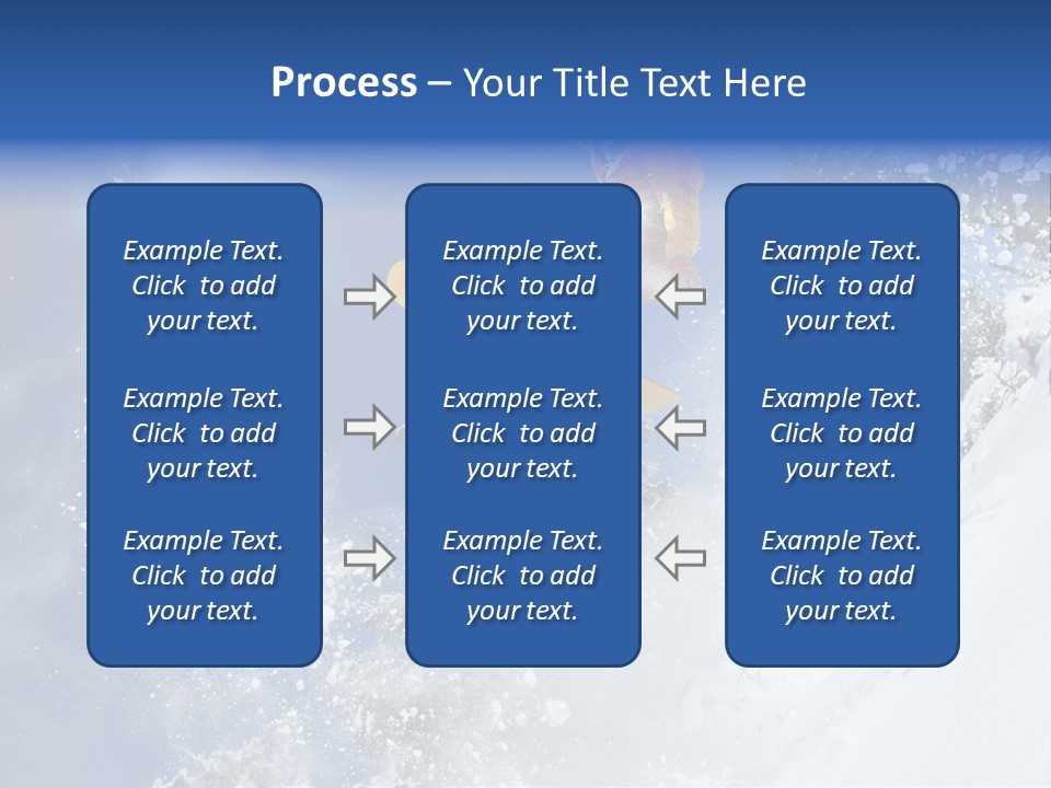 Snowboarder Jumping PowerPoint Template