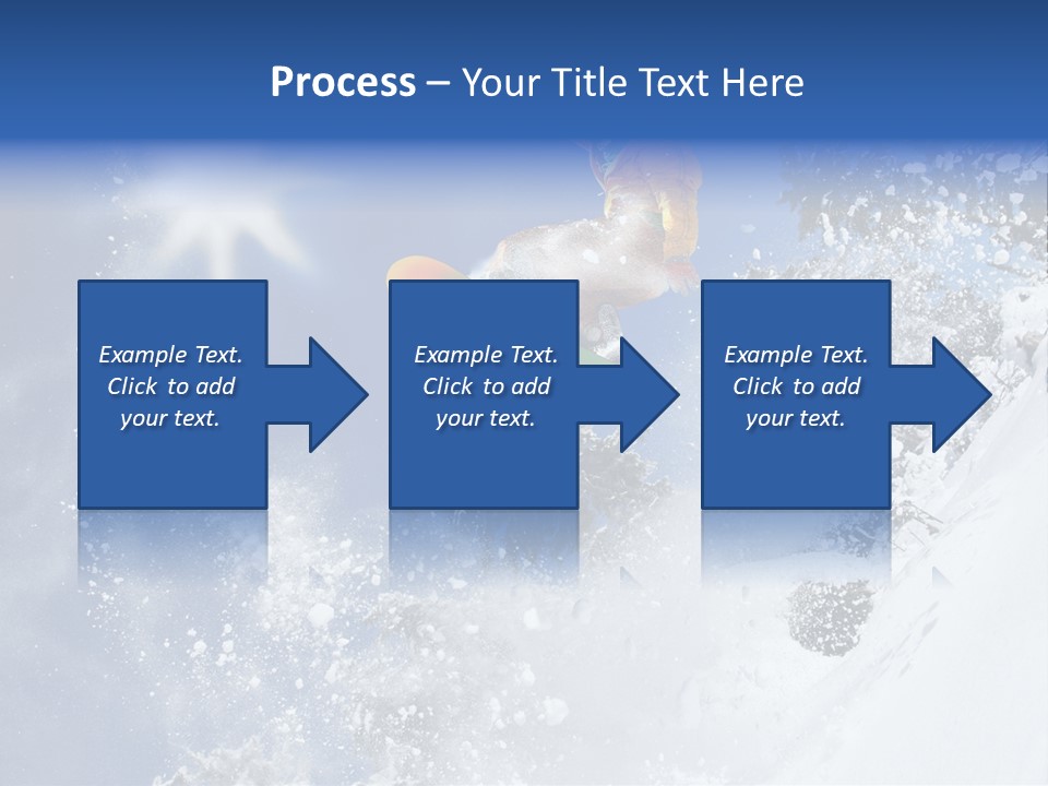 Snowboarder Jumping PowerPoint Template