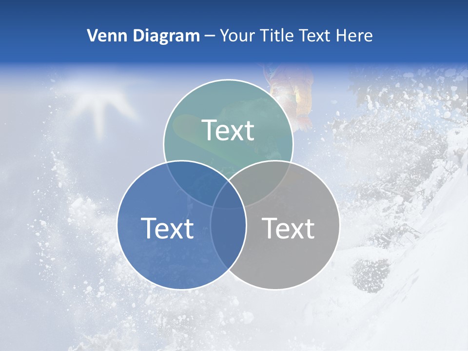 Snowboarder Jumping PowerPoint Template