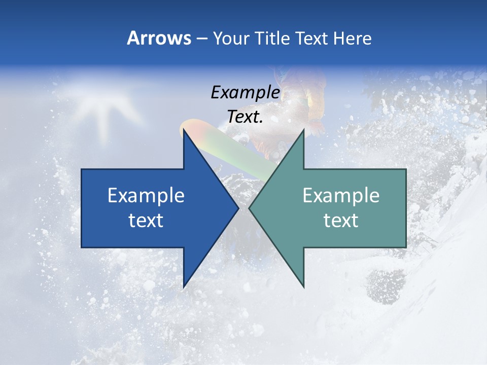 Snowboarder Jumping PowerPoint Template