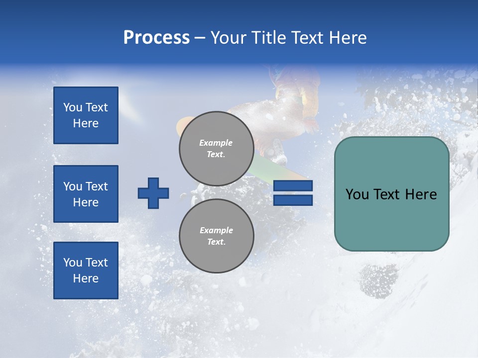Snowboarder Jumping PowerPoint Template