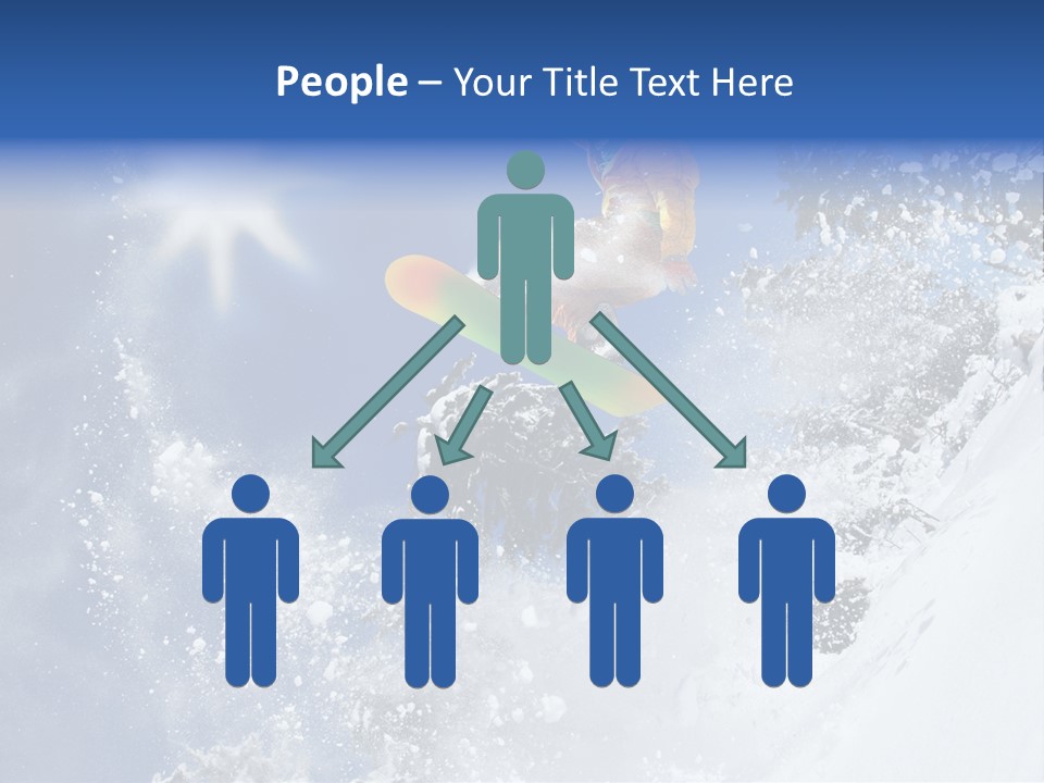 Snowboarder Jumping PowerPoint Template