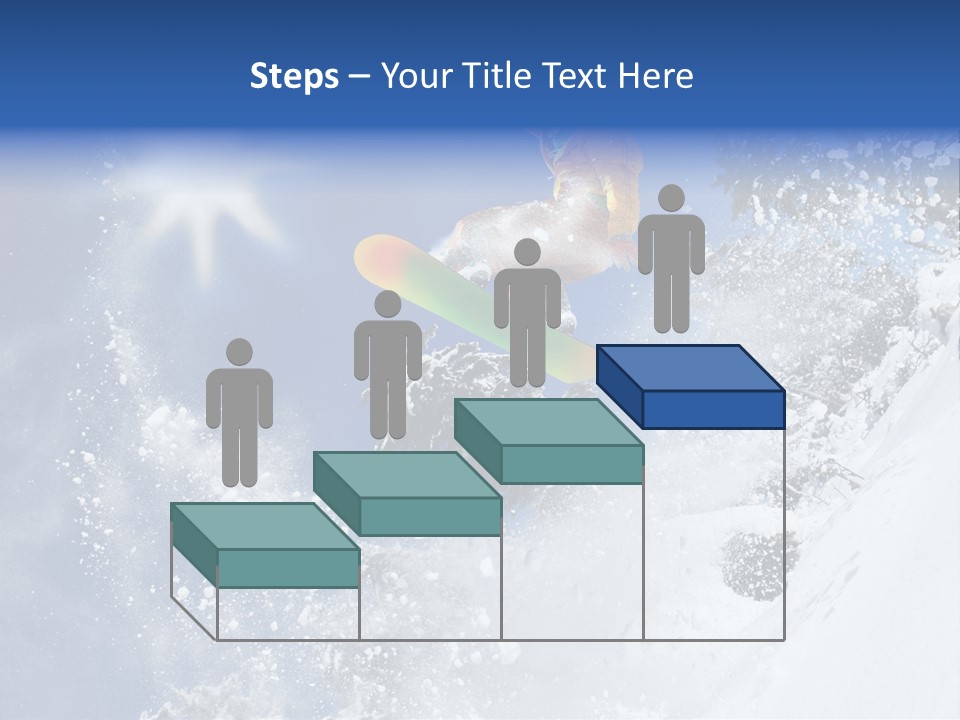 Snowboarder Jumping PowerPoint Template