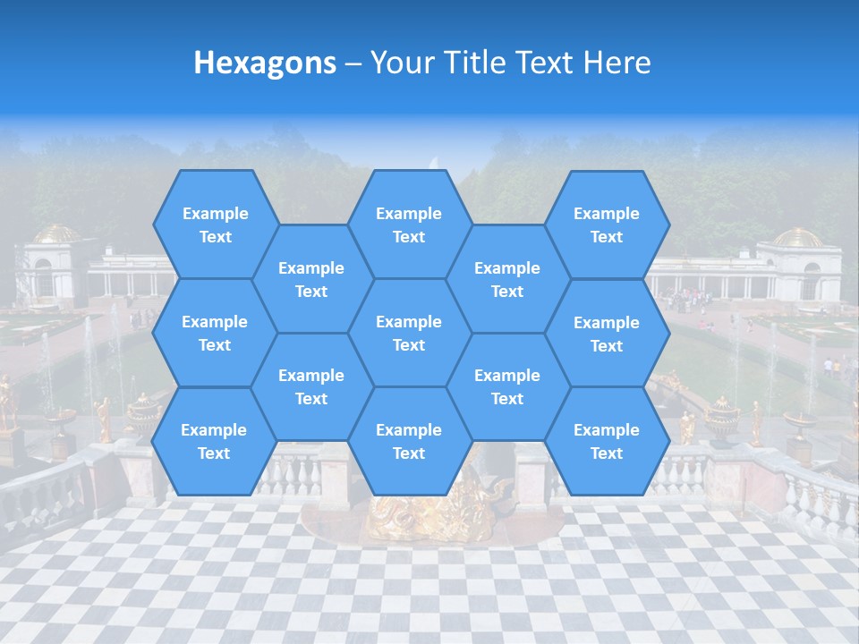 Saint Petersburg Fountain PowerPoint Template