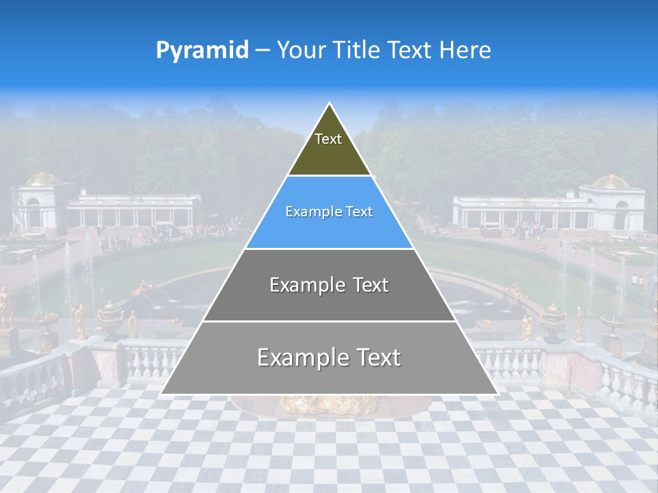 Saint Petersburg Fountain PowerPoint Template