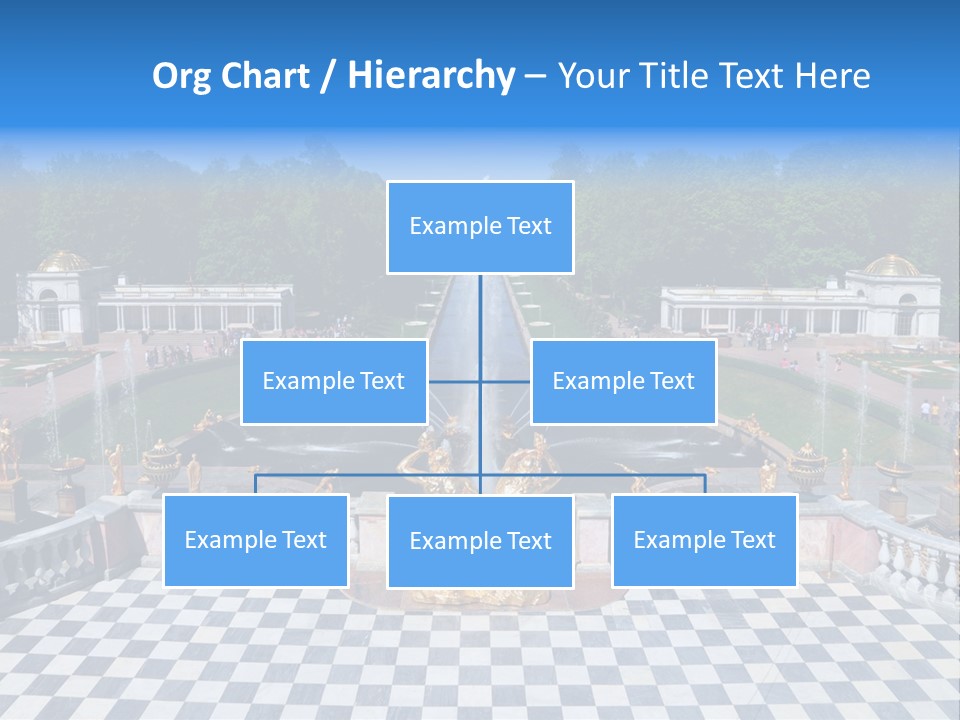 Saint Petersburg Fountain PowerPoint Template