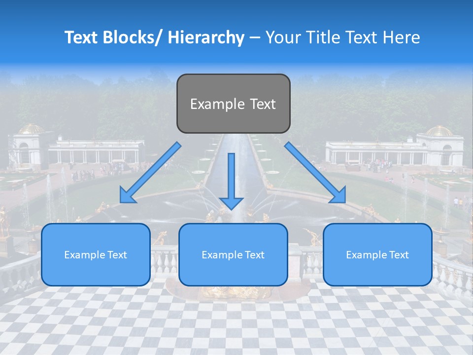 Saint Petersburg Fountain PowerPoint Template