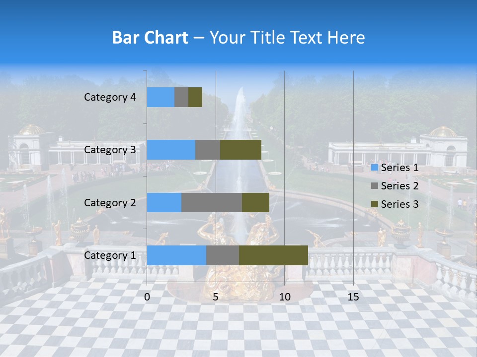 Saint Petersburg Fountain PowerPoint Template