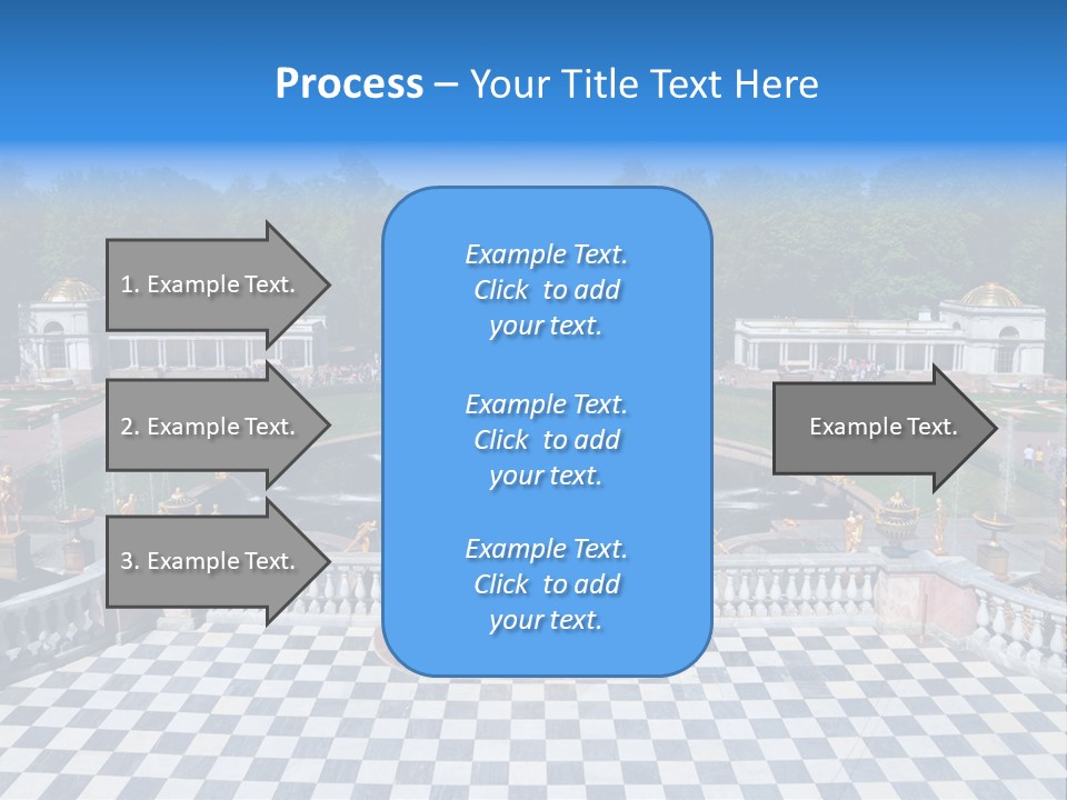 Saint Petersburg Fountain PowerPoint Template
