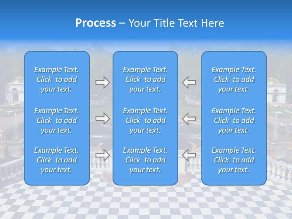 Saint Petersburg Fountain PowerPoint Template