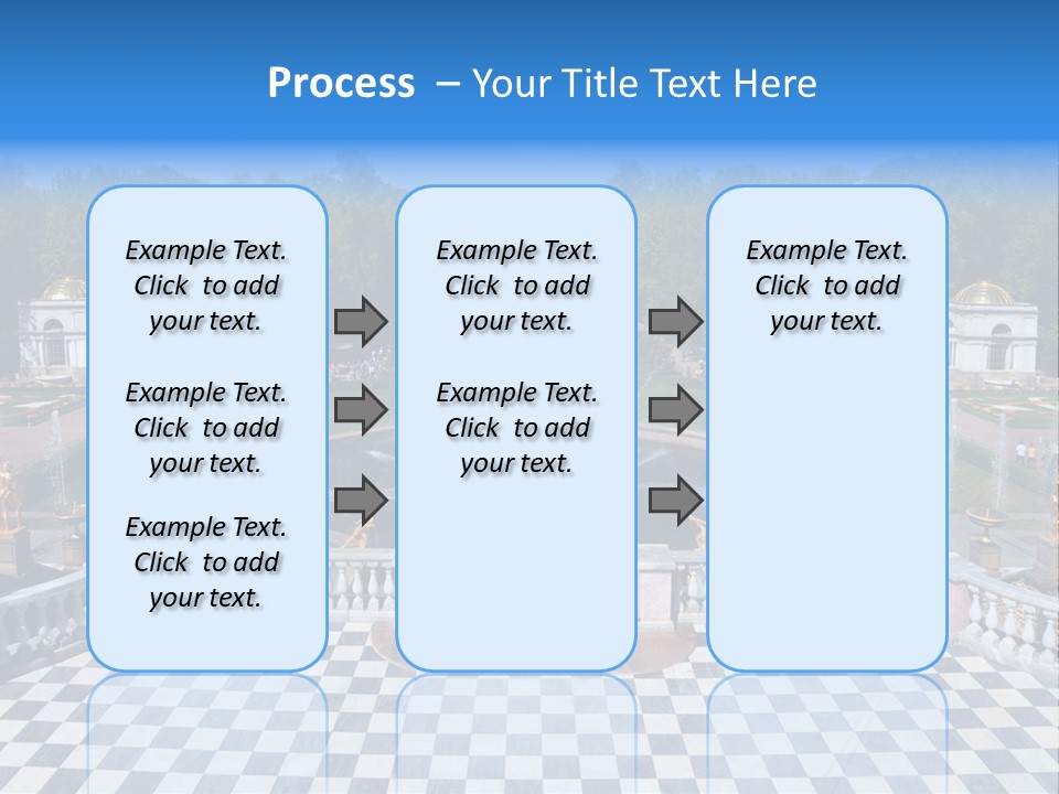Saint Petersburg Fountain PowerPoint Template