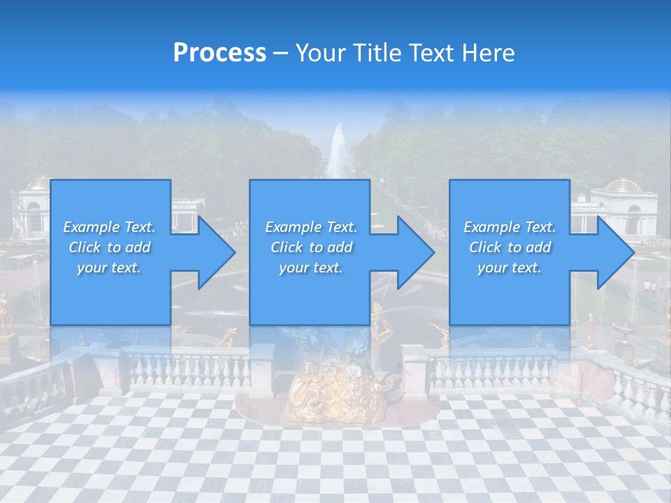 Saint Petersburg Fountain PowerPoint Template