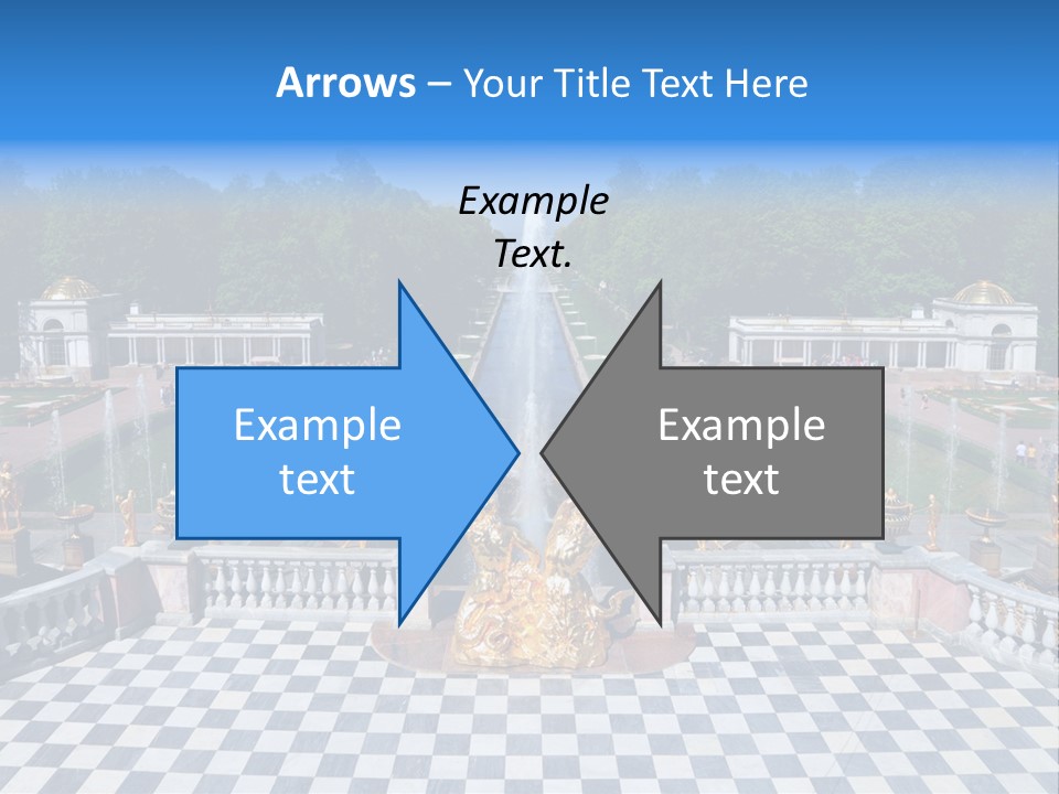 Saint Petersburg Fountain PowerPoint Template